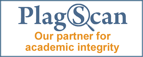 The image shows our cooperation with the online plagiarism detection service PlagScan